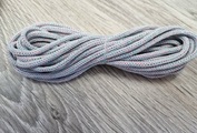 шнур хлопковый 4мм без сердечника ледяной+розовый (2-1) - Шнуры для рукоделия