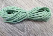 шнур хлопковый 4мм без сердечника ледяной+салат (2-1) - Шнуры для рукоделия