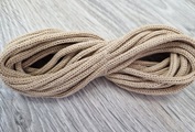 шнур хлопковый 4мм без сердечника миндаль - Шнуры для рукоделия