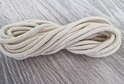 шнур хлопковый 4мм без сердечника молочный 100% хб - Шнуры для рукоделия