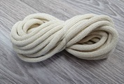 Шнур Хлопковый 7ММ с сердечником Молочный - Шнуры для рукоделия