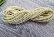 шнур хлопковый 4мм без сердечника молочный+желтый (2-1) - Шнуры для рукоделия