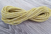 шнур хлопковый 4мм без сердечника молочный+желтый - Шнуры для рукоделия