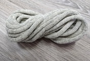 Шнур Хлопковый 7ММ с сердечником молоко+серый 2-1 - Шнуры для рукоделия