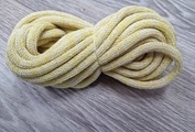 Шнур Хлопковый 7ММ с сердечником молоко+желтый 2-1 - Шнуры для рукоделия