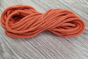 шнур хлопковый 4мм без сердечника морковь - Шнуры для рукоделия