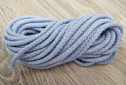 Шнур для вязания ковров 5мм с сердечником полиэфирный Нежно-голубой - Шнуры для рукоделия