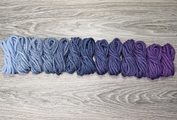 Шнур 5мм с сердечником ГРАДИЕНТ Нежно-голубой-Джинс-Сирень - Шнуры для рукоделия