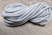Шнур 5мм с сердечником МЕЛАНЖ Нежно-Голубой+Айвори - Шнуры для рукоделия