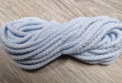 Шнур 5мм с сердечником МЕЛАНЖ Нежно-Голубой+Белый - Шнуры для рукоделия