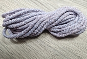 Шнур 5мм с сердечником МЕЛАНЖ Нежно-Голубой+Пыльная роза - Шнуры для рукоделия