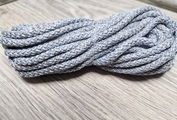Шнур 5мм с сердечником МЕЛАНЖ Нежно-Голубой+Серый - Шнуры для рукоделия