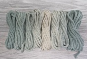 Градиент 3мм без сердечника: полынь-крем-полынь - Шнуры для рукоделия