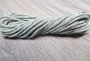 шнур меланж п/э 3мм без сердечника полынь+айвори - Шнуры для рукоделия