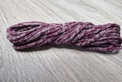 шнур меланж п/э 3мм без сердечника пыльная роза + винный - Шнуры для рукоделия