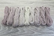 Градиент 3мм без сердечника: пыльная роза-айвори-пыльная роза - Шнуры для рукоделия