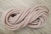 Шнур 5мм с сердечником МЕЛАНЖ Пыльная Роза+айвори - Шнуры для рукоделия