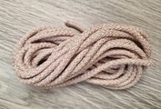 Шнур 5мм с сердечником МЕЛАНЖ Пыльная Роза+беж - Шнуры для рукоделия