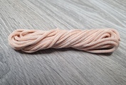 шнур меланж п/э 3мм без сердечника розовый+айвори - Шнуры для рукоделия