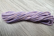 шнур меланж п/э 3мм без сердечника розовый+лаванда - Шнуры для рукоделия