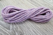 шнур хлопковый 4мм без сердечника розовый+сирень - Шнуры для рукоделия