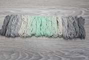 Градиент 3мм без сердечника: серый-айвори-свежая мята-айвори-серый (без чистой мяты) - Шнуры для рукоделия