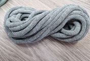 Шнур Хлопковый 7ММ с сердечником серый+ледяной 2-1 - Шнуры для рукоделия