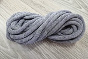Шнур Хлопковый 7ММ с сердечником серый+сирень 2-1 - Шнуры для рукоделия
