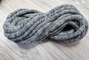 Шнур Хлопковый 7ММ с сердечником серый+темно-серый 2-1 - Шнуры для рукоделия