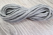 шнур хлопковый 4мм без сердечника серый - Шнуры для рукоделия