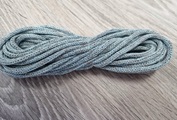 шнур хлопковый 4мм без сердечника серый+ледяной - Шнуры для рукоделия