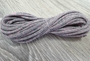 шнур хлопковый 4мм без сердечника серый+розовый (2-1) - Шнуры для рукоделия