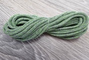 шнур хлопковый 4мм без сердечника серый+салат (2-1) - Шнуры для рукоделия