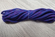 шнур меланж п/э 3мм без сердечника синий+фиолетовый - Шнуры для рукоделия