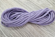 шнур хлопковый 4мм без сердечника сирень - Шнуры для рукоделия