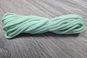 шнур меланж п/э 3мм без сердечника свежая мята + белый - Шнуры для рукоделия