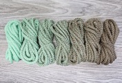 Шнур 5мм с сердечником ГРАДИЕНТ Свежая Мята-Кофе - Шнуры для рукоделия