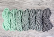 Шнур 5мм с сердечником ГРАДИЕНТ Свежая Мята-Серый - Шнуры для рукоделия