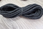 шнур хлопковый 4мм без сердечника темно-серый - Шнуры для рукоделия