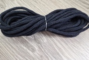 шнур хлопковый 4мм без сердечника темно-синий - Шнуры для рукоделия