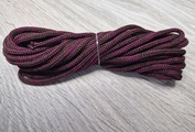 шнур меланж п/э 3мм без сердечника  винный + коричневый - Шнуры для рукоделия