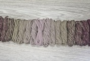 Градиент 3мм без сердечника: винный-кофе-пыльная роза-кофе-винный - Шнуры для рукоделия