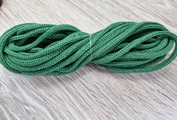 шнур хлопковый 4мм без сердечника зеленый - Шнуры для рукоделия