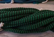 Шнур ХБ 7мм с сердечником Зеленый+Коричневый - Шнуры для рукоделия