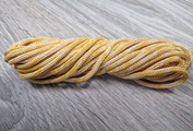 шнур меланж п/э 3мм без сердечника желтый + беж пудра - Шнуры для рукоделия