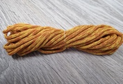 шнур меланж п/э 3мм без сердечника желтый + оранжевый - Шнуры для рукоделия