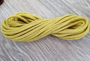 шнур хлопковый 4мм без сердечника желтый - Шнуры для рукоделия