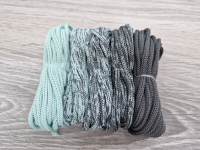 Шнур Градиент 3мм без сердечника мята- асфальт - Шнуры для рукоделия