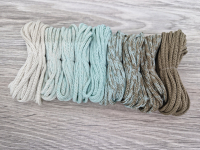 Шнур Градиент 3мм без сердечника айвори - мята — кофе - Шнуры для рукоделия