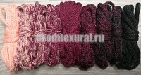 Шнур Градиент 3мм без сердечника Розовый-Винный-Черный - Шнуры для рукоделия